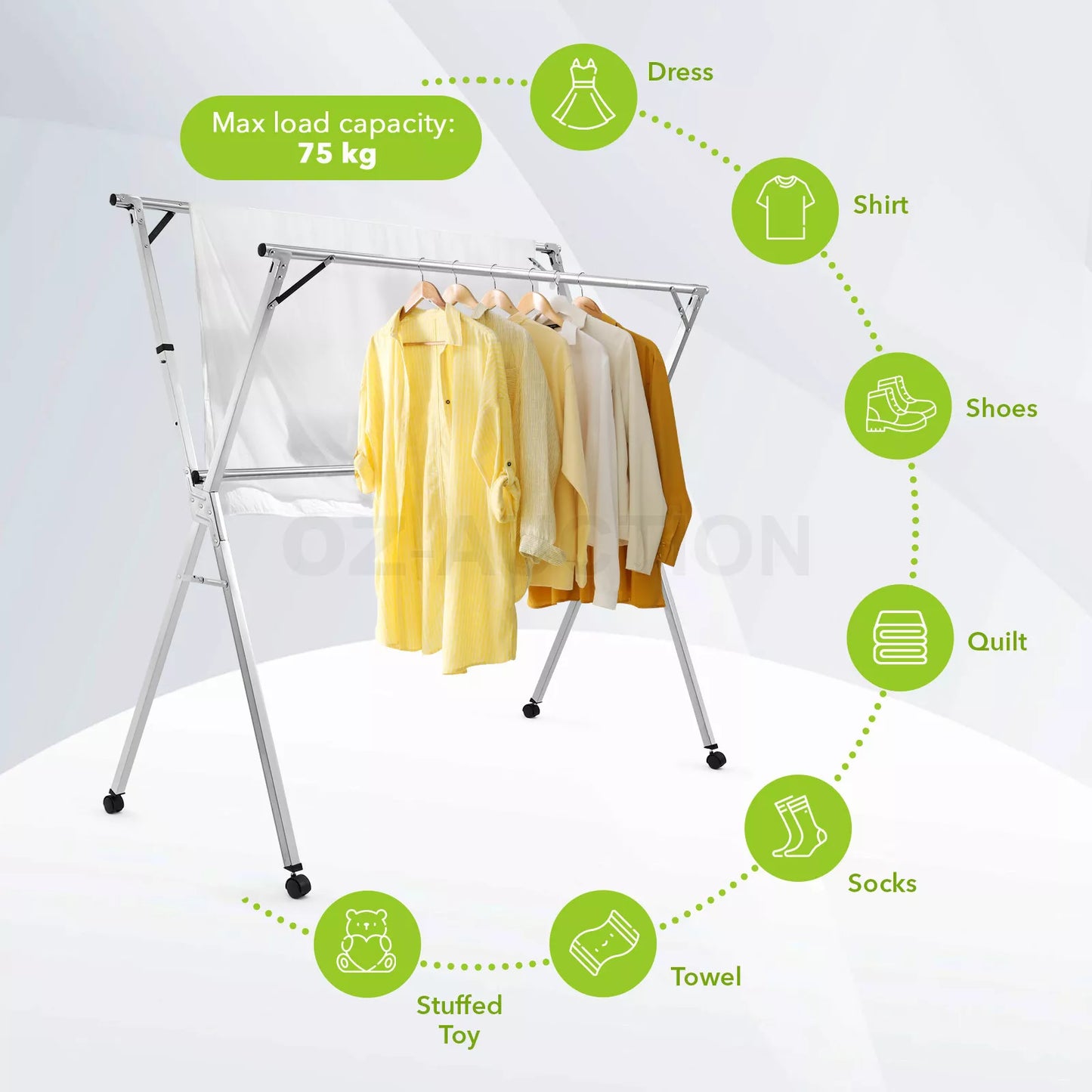 Foldable Stainless Steel Drying Rack