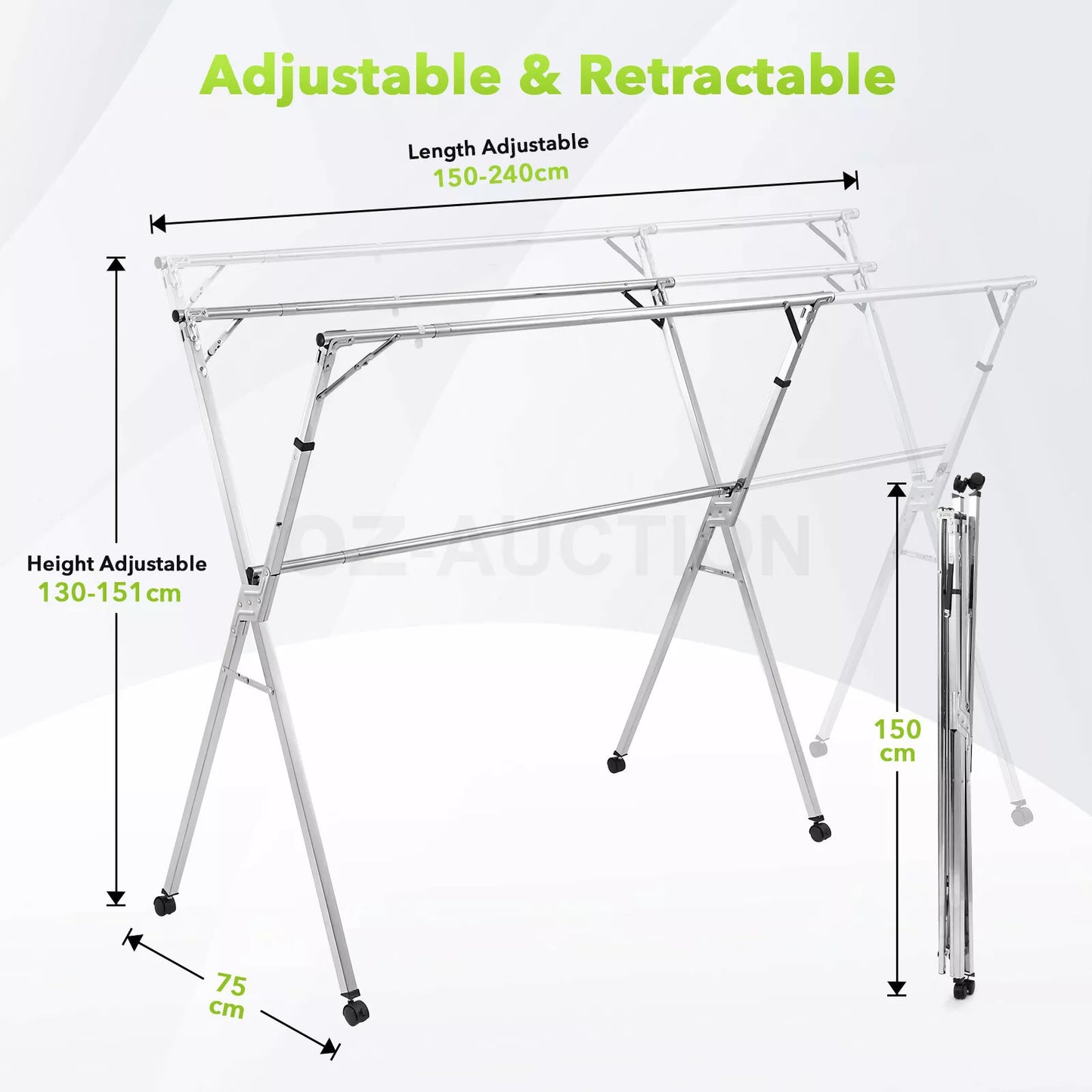 Foldable Stainless Steel Drying Rack