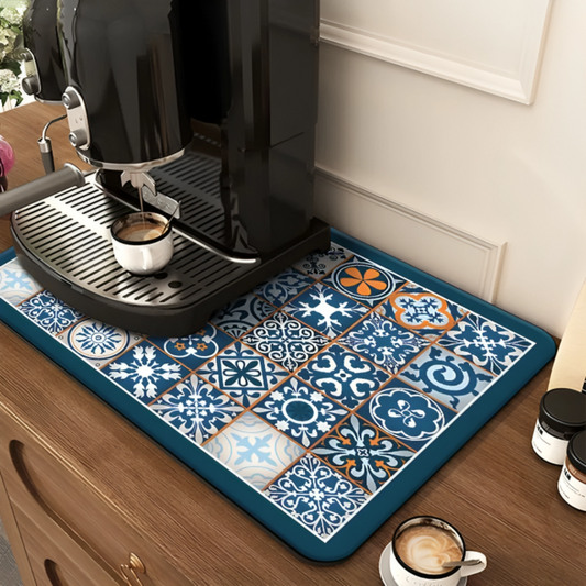 Retro Kitchen Countertop Mat