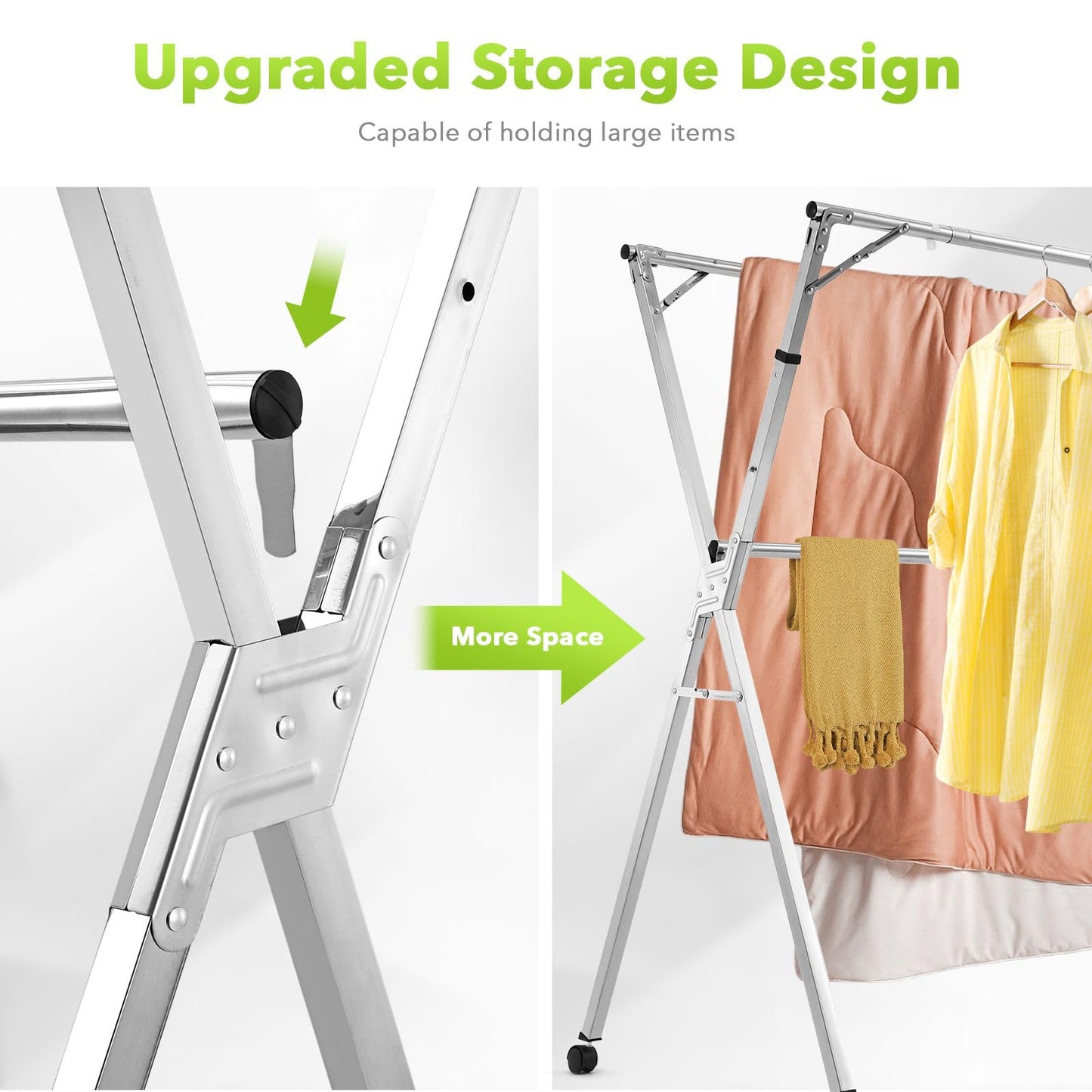 Foldable Stainless Steel Drying Rack